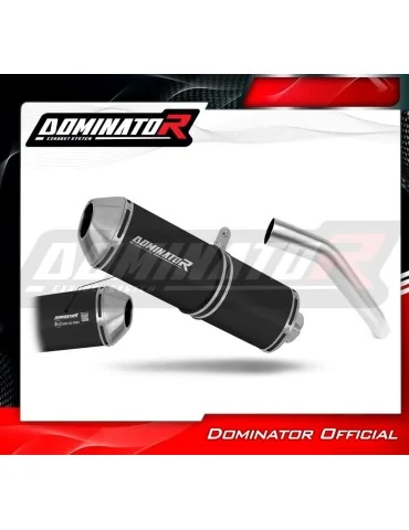 Silencieux slip-on homologué Dominator OVR Noir pour Kawasaki Z750 (2007-2012)
