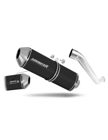 Silencieux slip-on homologué Dominator OVR Noir pour Kawasaki Z750 (2004-2006)