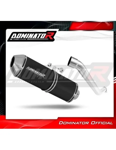 Silencieux slip-on Dominator OVR Noir pour Kawasaki Z750 (2004-2006)