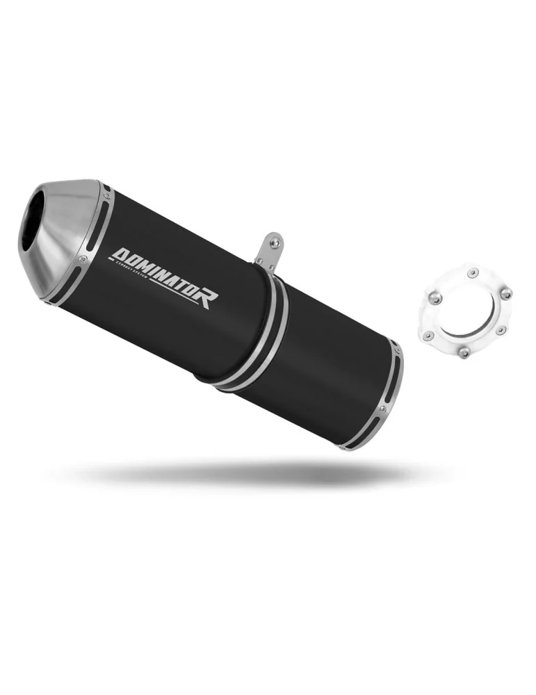 Silencieux bolt-on Dominator OVR Noir pour Kawasaki ZX7R (1996-2003)