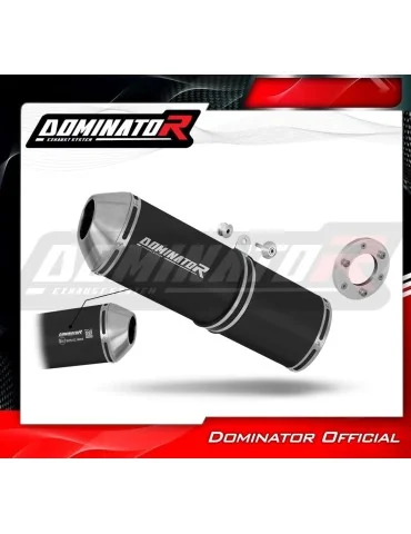 Silencieux bolt-on homologué Dominator OVR Noir pour Kawasaki ZR7 / ZR7S (1999-2004)