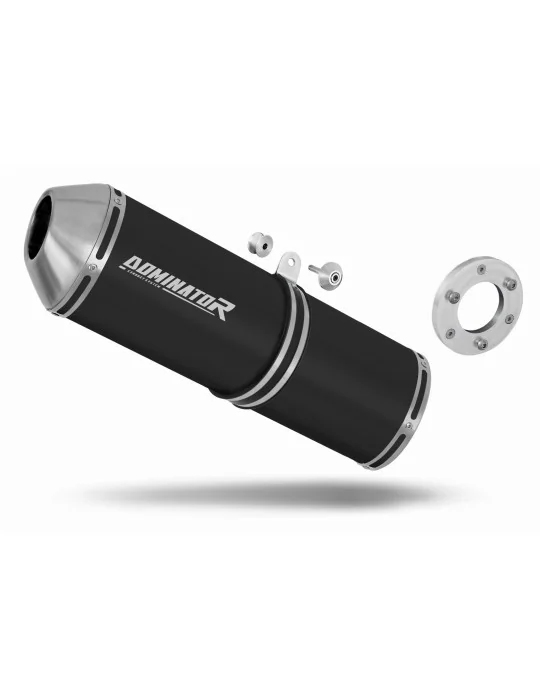 Silencieux bolt-on Dominator OVR Noir pour Kawasaki ZR7 / ZR7S (1999-2004)