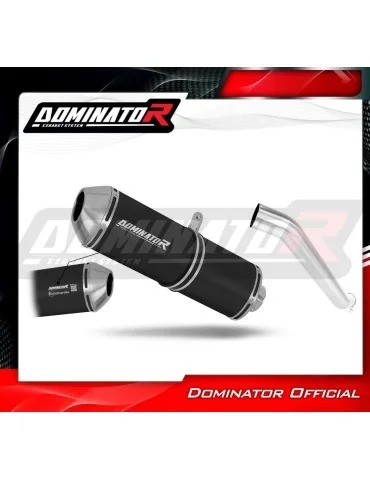 Silencieux slip-on homologué Dominator OVR Noir pour Kawasaki ZX6R 636 (2003-2004)
