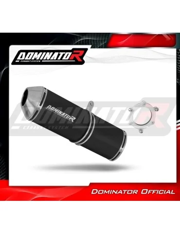 Silencieux bolt-on Dominator OVR Noir pour Kawasaki ZX6R (1998-2002)