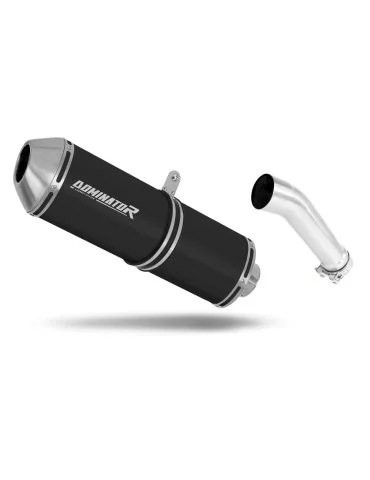 Silencieux slip-on Dominator OVR Noir pour Kawasaki ER 5 500 (1996-2006)
