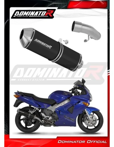 Silencieux slip-on Dominator OVR Noir pour Honda VFR 800 Fi (1998-2001)