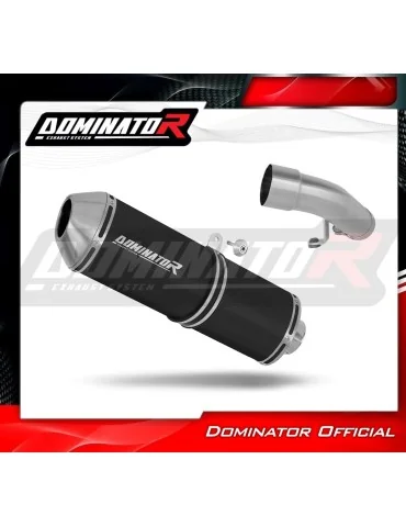 Silencieux slip-on Dominator OVR Noir pour Honda VFR 800 Fi (1998-2001)