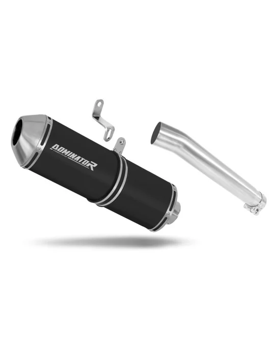 Silencieux slip-on Dominator OVR Noir pour Honda XRV 750 Africa Twin RD04 (1990-1992)