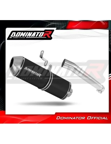 Silencieux slip-on Dominator OVR Noir pour Honda XRV 750 Africa Twin RD04 (1990-1992)