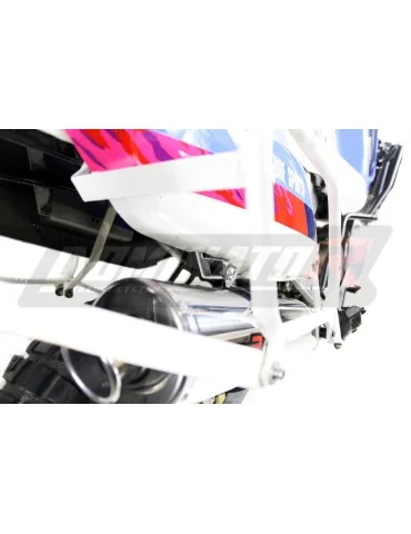 Silencieux slip-on Dominator OVR Noir pour Honda XRV 750 Africa Twin RD04 (1990-1992)