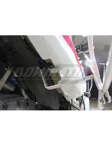 Silencieux slip-on Dominator OVR Noir pour Honda XRV 750 Africa Twin RD04 (1990-1992)