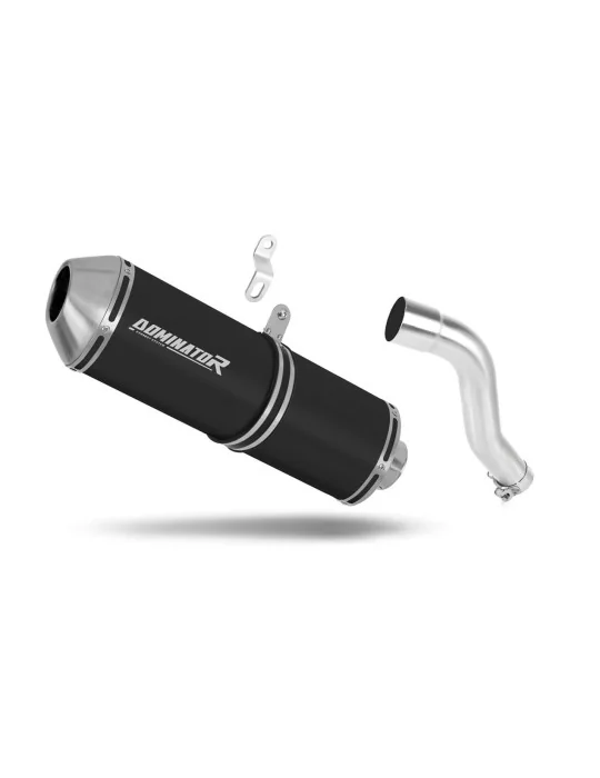Silencieux slip-on Dominator OVR Noir pour Honda XL 700 V Transalp (2008-2014)