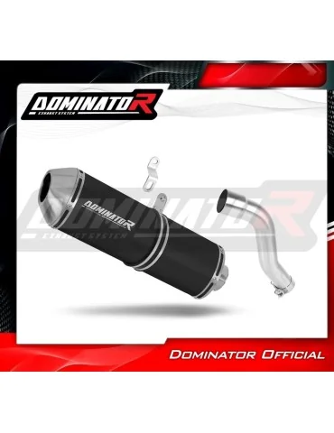 Silencieux slip-on Dominator OVR Noir pour Honda XL 700 V Transalp (2008-2014)