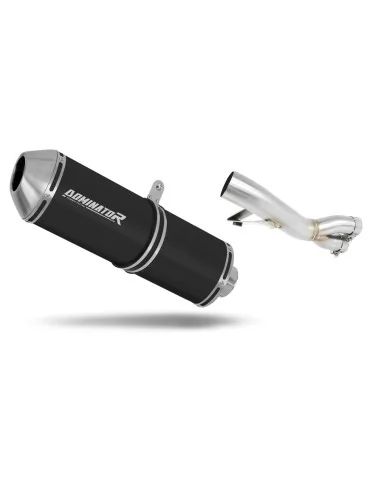 Silencieux slip-on Dominator OVR Noir pour Honda NTV 650 Revere (1988-1997)
