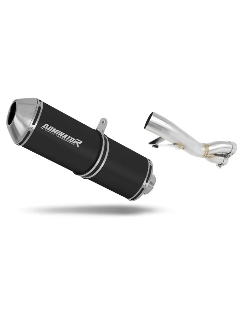 Silencieux slip-on Dominator OVR Noir pour Honda NTV 650 Revere (1988-1997)