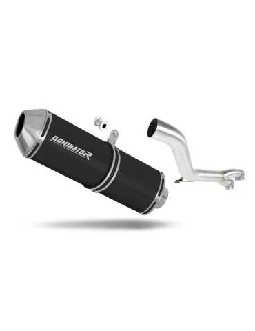 Silencieux slip-on Dominator OVR Noir pour Honda NT 650 V Deauville RC47 (1998-2005)