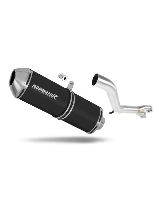 Silencieux slip-on Dominator OVR Noir pour Honda NT 650 V Deauville RC47 (1998-2005)