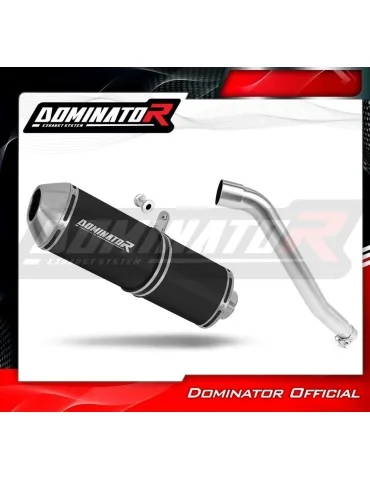 Silencieux slip-on Dominator OVR Noir pour Honda XL 600 V Transalp (1987-2000)