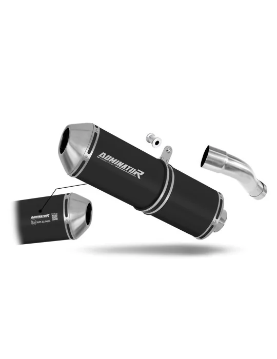 Silencieux slip-on homologué Dominator OVR Noir pour Honda CB 600F Hornet PC41 (2007-2013)