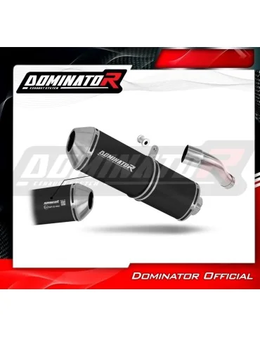 Silencieux slip-on homologué Dominator OVR Noir pour Honda CB 600F Hornet PC41 (2007-2013)
