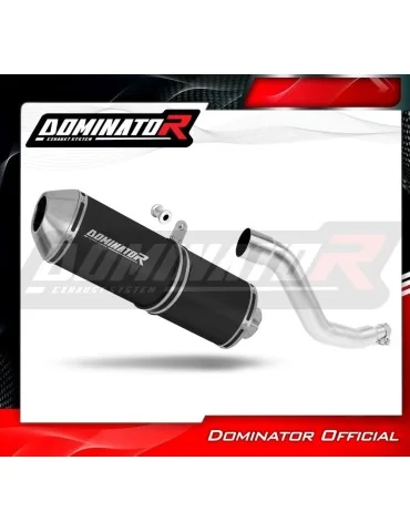 Silencieux slip-on Dominator OVR Noir pour Honda XR 125 L (2003-2013)