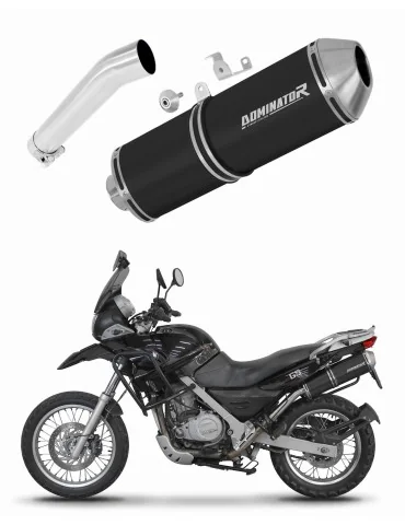 Silencieux slip-on Dominator OVR Noir pour BMW F650GS (2004-2007)