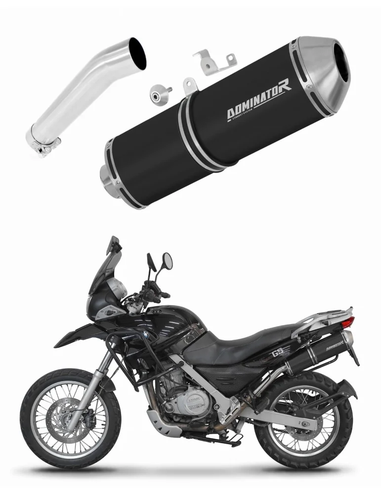 Silencieux slip-on Dominator OVR Noir pour BMW F650GS (2004-2007)