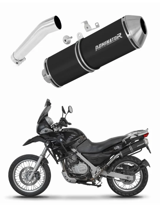 Silencieux slip-on Dominator OVR Noir pour BMW F650GS (2004-2007)