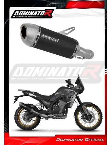 Silencieux slip-on Dominator S6 Noir pour Kove 800 X Pro Adventure (2023-2026)