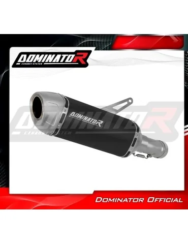 Silencieux slip-on Dominator S6 Noir pour Kove 800 X Pro Adventure (2023-2026)
