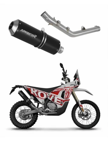 Silencieux slip-on Dominator MX Noir pour Kove 450 Rally (2023-2025)