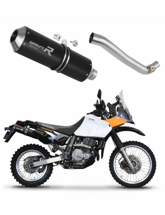 Silencieux slip-on Dominator MX Noir pour Suzuki DR 650 SE / S (1996-2024)