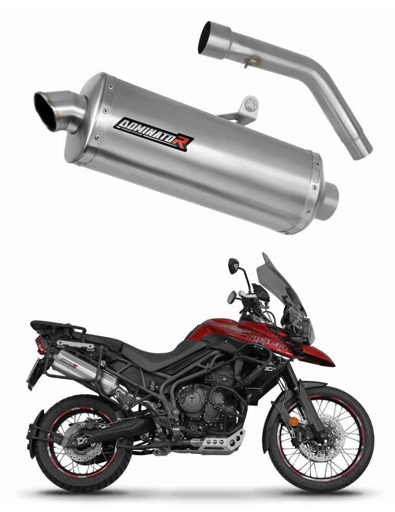 Silencieux slip-on Dominator P7 pour Triumph Tiger 800 XCA (2018-2020)