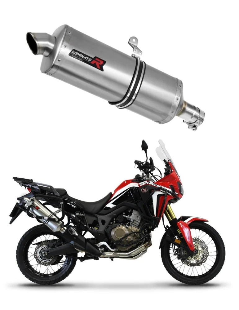 Silencieux slip-on Dominator P7 pour Honda CRF 1000L Africa Twin (2016-2019)