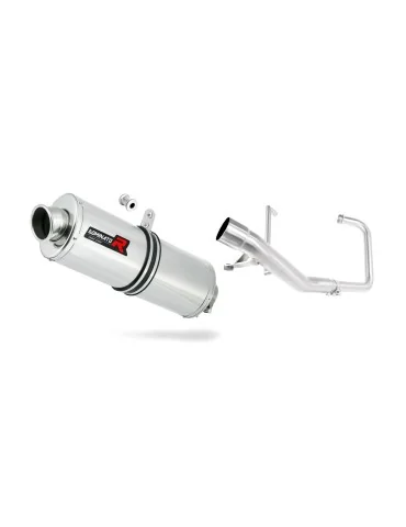 Ligne d'échappement complète inox Dominator OV pour Yamaha YBR 125 (2000-2008)