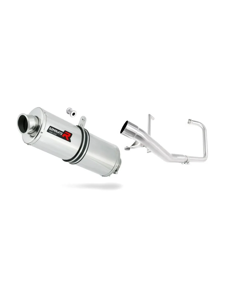 Ligne d'échappement complète inox Dominator OV pour Yamaha YBR 125 (2000-2008)