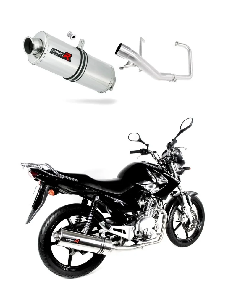 Ligne d'échappement complète inox Dominator OV pour Yamaha YBR 125 (2009-2018)