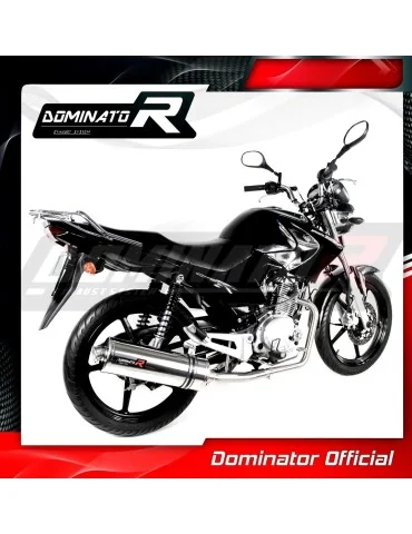 Ligne d'échappement complète inox Dominator OV pour Yamaha YBR 125 (2009-2018)