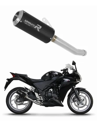 Silencieux slip-on Dominator GP Noir pour Honda CBR 250 R (2011-2013)
