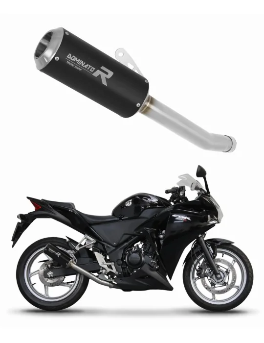 Silencieux slip-on Dominator GP Noir pour Honda CBR 250 R (2011-2013)