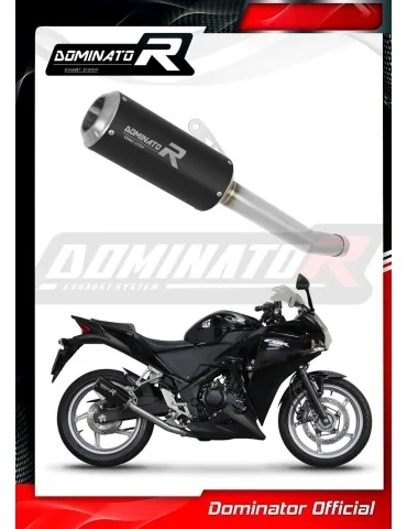 Silencieux slip-on Dominator GP Noir pour Honda CBR 250 R (2011-2013)