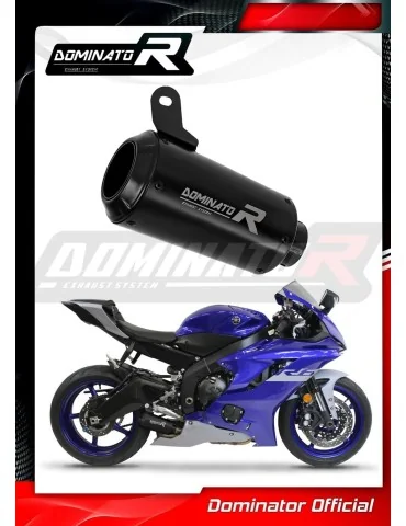 Silencieux slip-on Dominator GPS Noir pour Yamaha YZF R6 (2017-2023)