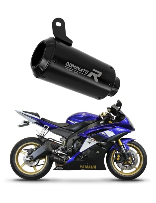 Silencieux slip-on Dominator GPS Noir pour Yamaha YZF R6 (2006-2016)