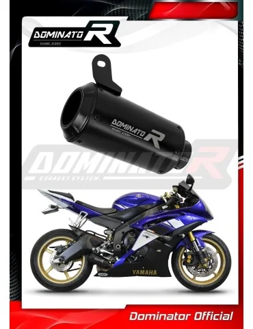 Silencieux slip-on Dominator GPS Noir pour Yamaha YZF R6 (2006-2016)