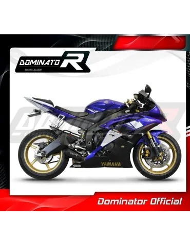 Silencieux slip-on Dominator GPS Noir pour Yamaha YZF R6 (2006-2016)
