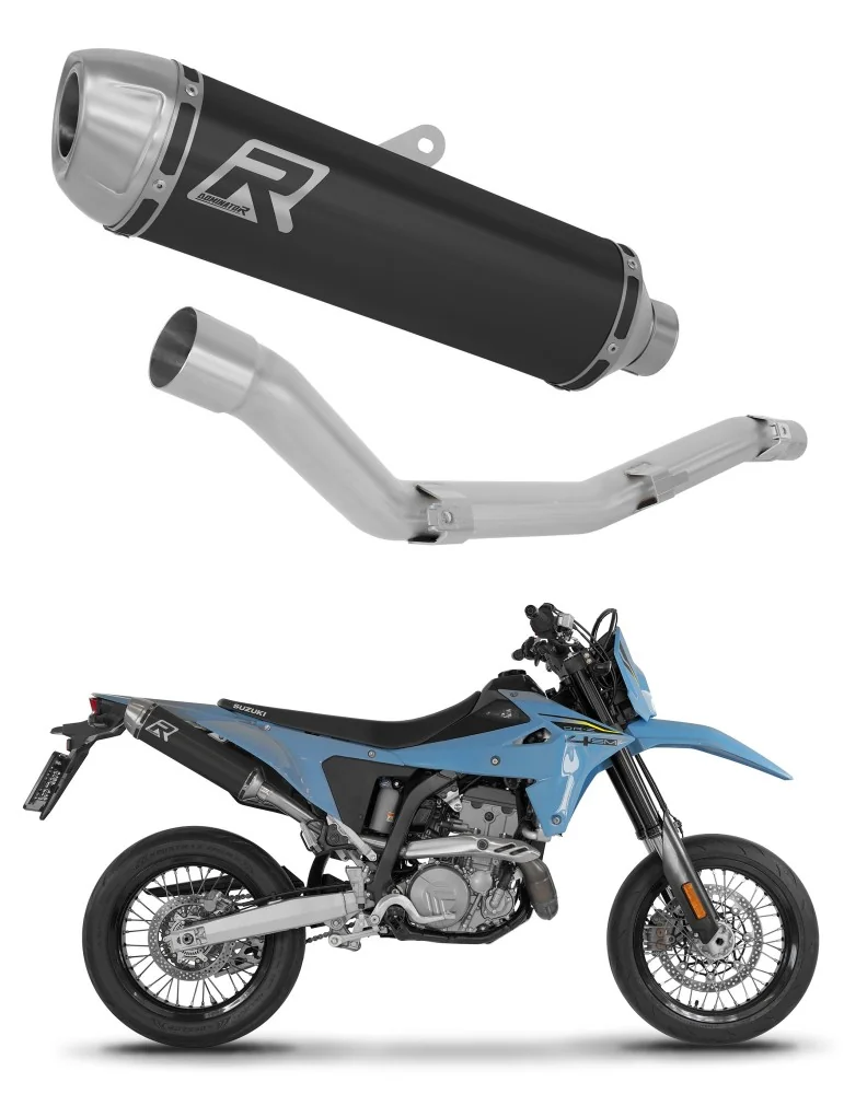 Silencieux slip-on Dominator S3 s Noir pour Suzuki DR-Z4SM / DR-Z4S (2025-2026)