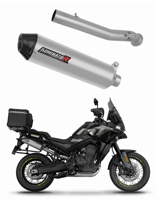 Silencieux slip-on Dominator MX2 pour CF Moto 800 MT Explore / Sport / Touring (2022-2025)