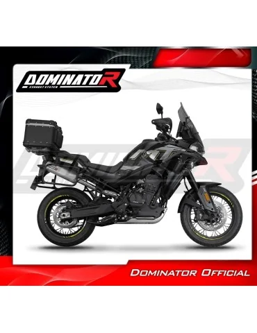 Silencieux slip-on Dominator MX2 pour CF Moto 800 MT Explore / Sport / Touring (2022-2025)