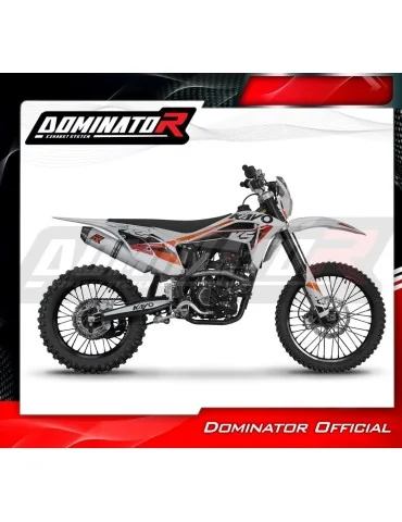 Silencieux slip-on Dominator MX2 pour Kayo K5 300 Enduro (2024-2025)