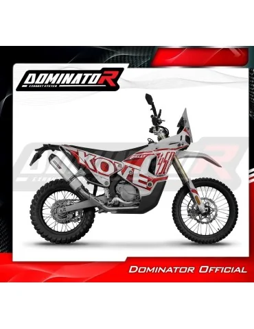 Silencieux slip-on Dominator MX2 pour Kove 450 Rally (2023-2025)